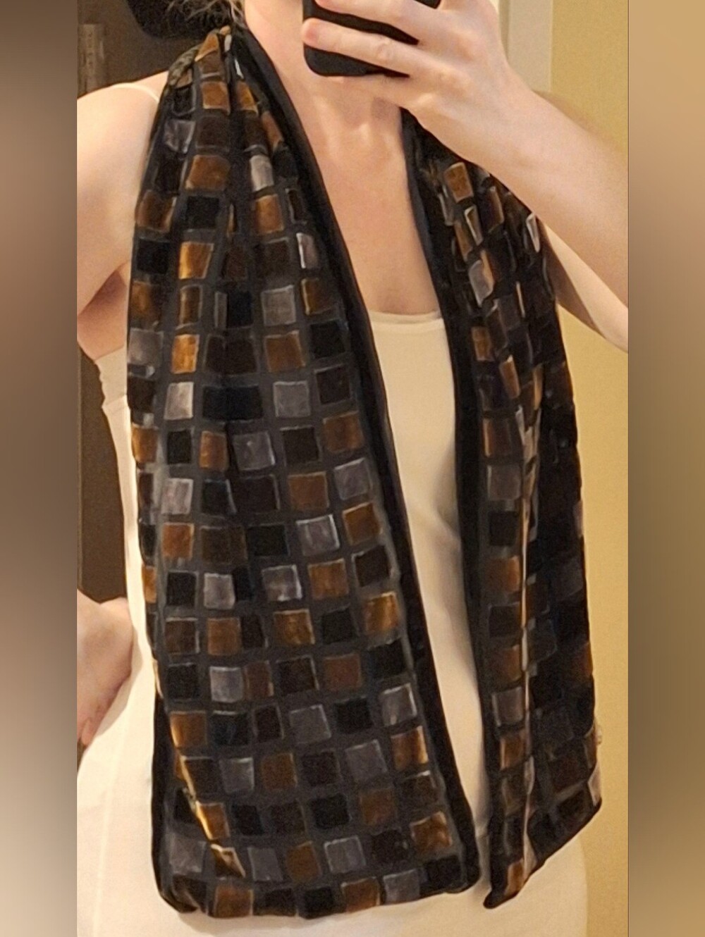 ECHO | Velvet, See-through Scarf